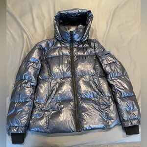 S13 New York Shiny Black Puffer Jacket